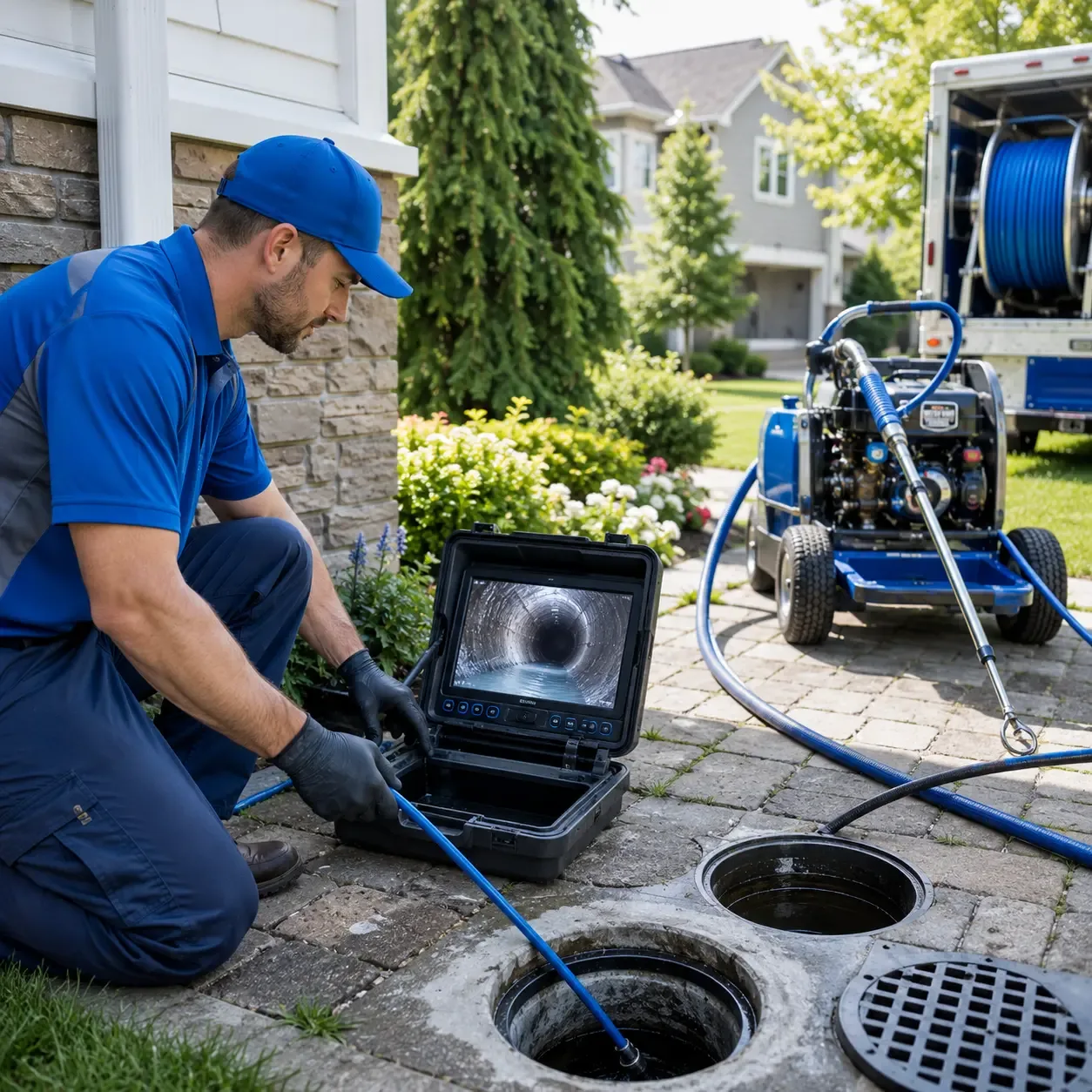 Outdoor drain cleaning professionals serving Long Lake, NY