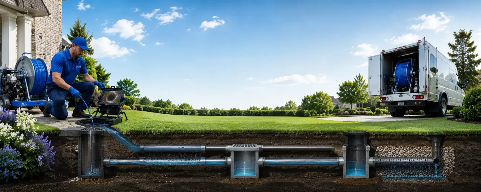 Outdoor drain cleaning information for Long Lake, NY